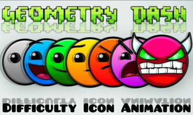 Geometry Dash Difficulty Faces img