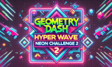 Geometry Dash Hyper Wave: Neon Challenge 2 background