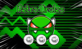 Geometry Dash Retro Circles background