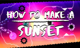 Geometry Dash Sunset background